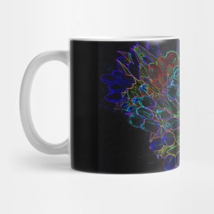 Black Panther Art - Flower Bouquet with Glowing Edges 11 Mug